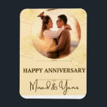 Magnet Flexible Mariage anniversaire personnalisé<br><div class="desc">anniversaire de mariage cadeau personnalisé personnalisé pour anniversaire de mariage pour toute année de mariage.</div>