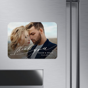 Magnet Flexible Mariage de calligraphie moderne chic photo