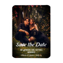 Mariage de chien photo Enregistrer la date