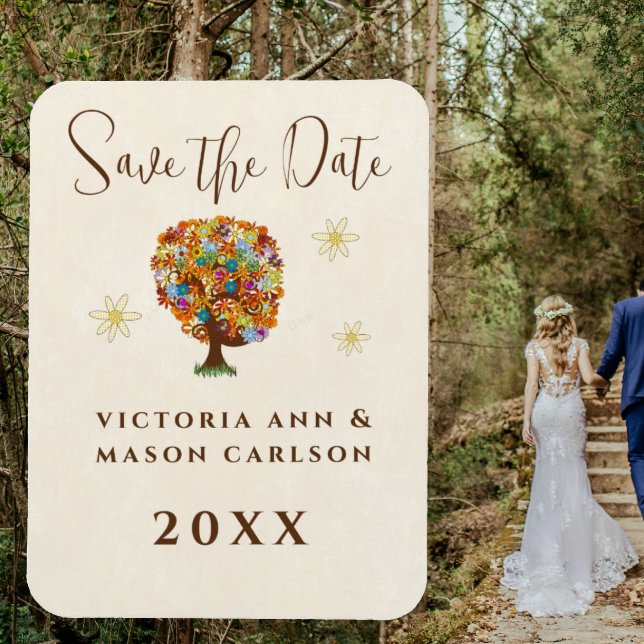 Magnet Flexible Mariage de la branche côté forêt enchantée (Créateur téléchargé)