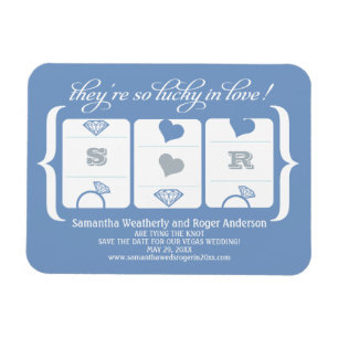 Magnet Flexible Mariage de machine à sous Enregistrer la date