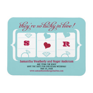 Magnet Flexible Mariage de machine à sous Enregistrer la date