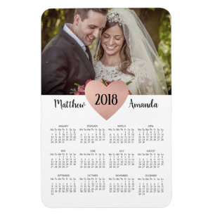 Magnet Flexible Mariage des jeunes mariés pour 2019 Calendrier Pho