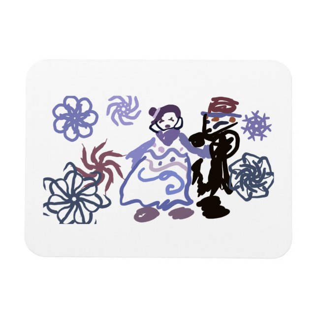 Magnet Flexible Mariage d'hiver  (Horizontal)