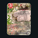 Magnet Flexible Mariage élégant Mariage Vintage Antique Vintage<br><div class="desc">Ce magnifique design vintage est créé à partir de dentelle antique, d'images vintage et de lettres magnifiques - parfait pour un cadeau de mariage vintage. L'image montre une colombe blanche, des roses, de la dentelle ancienne et des images de mariée et de mariée. L'atmosphère vintage est parfaite pour un cadeau...</div>