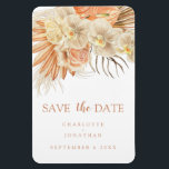 Magnet Flexible Mariage en terre cuite de Bohême Enregistrer l'aim<br><div class="desc">Mariage en terre cuite de Bohême Enregistrer l'aimant de la date</div>