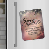 Mariage Enregistrer La Date Summer Beach Palm Tree