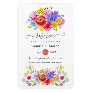 Magnet Flexible Mariage Floral Fiesta Espagnol à ne pas manquer