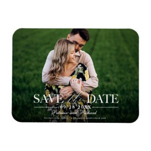 Magnet Flexible Mariage Moderne Et Design Enregistrer La Date Phot