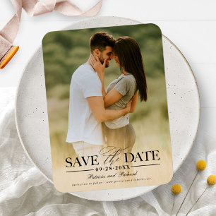 Magnet Flexible Mariage Moderne Et Design Enregistrer La Date Phot