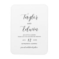 Mariage Moderne Simple Contemporain Enregistrer La