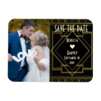 mariage or et noir grand gatsby enregistrer la dat