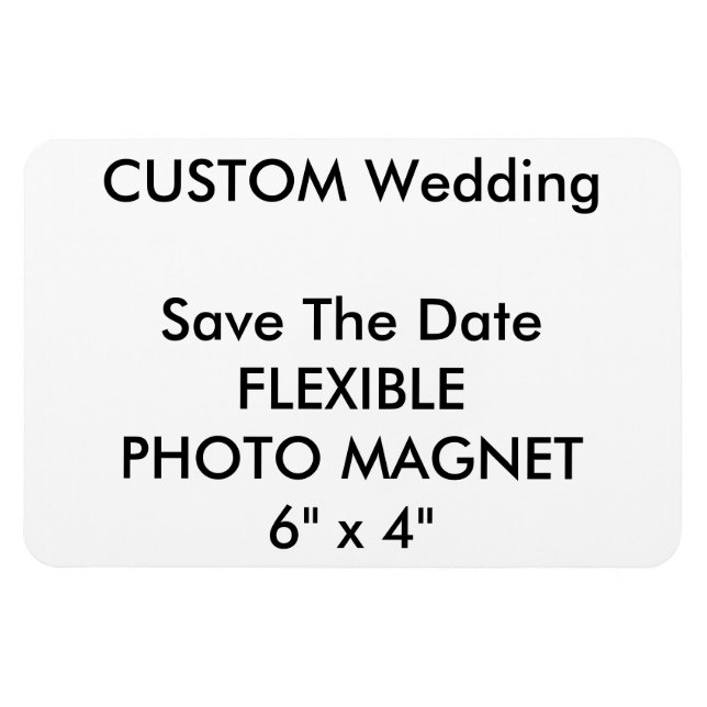 Magnet Flexible Mariage Personnalisé Enregistrer La Date Photo Fri (Horizontal)