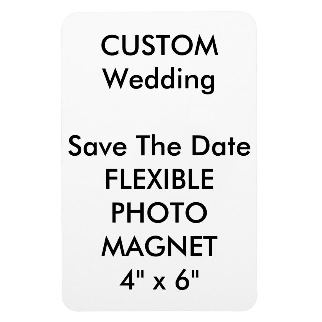 Magnet Flexible Mariage Personnalisé Enregistrer La Date Photo Fri (Vertical)