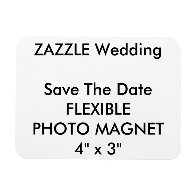Magnet Flexible Mariage Personnalisé Enregistrer La Date Photo Fri (Horizontal)