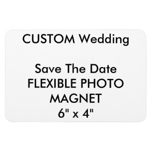 Magnet Flexible Mariage Personnalisé Enregistrer La Date Photo Fri