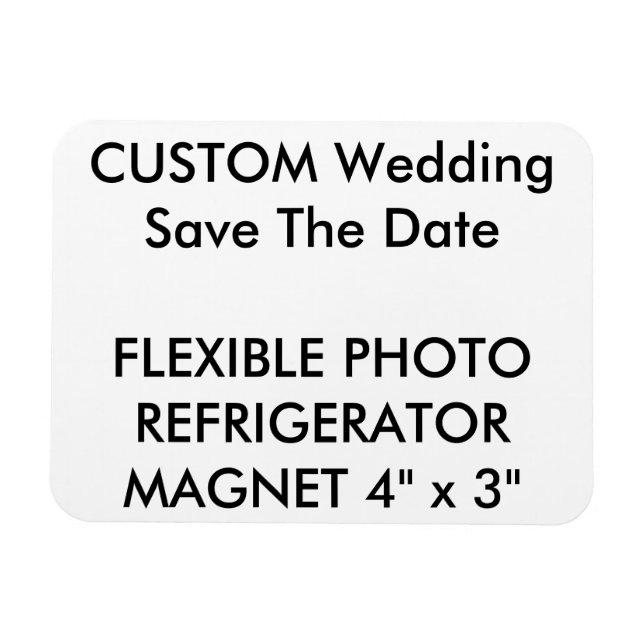 Magnet Flexible Mariage Personnalisé Enregistrer La Date Photo Fri (Horizontal)
