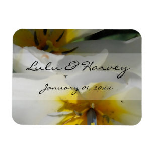 Magnet Flexible Mariage personnel Lys blanc intérieur