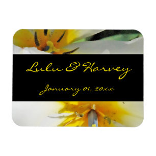 Magnet Flexible Mariage personnel Lys blanc intérieur