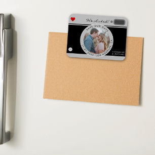 Magnet Flexible Mariage Photo Caméra Noir Unique Enregistrer La Da