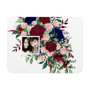 Magnet Flexible MARIAGE PHOTO COUPLES, Anniversaire, Nouveau cadea