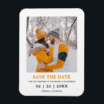 Magnet Flexible Mariage photo moderne minimaliste Enregistrer la d<br><div class="desc">Élégant Minimaliste Moderne Mariage Photo Enregistrer L'Aimant Date.</div>