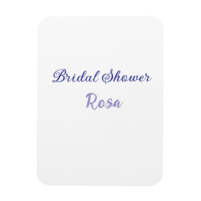 Magnet Flexible Mariage purple ajouter nom date élégantstyle  (Vertical)