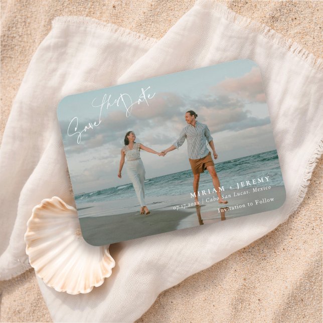 Magnet Flexible Mariage romantique sur une plage avec photo complè (Créateur téléchargé)