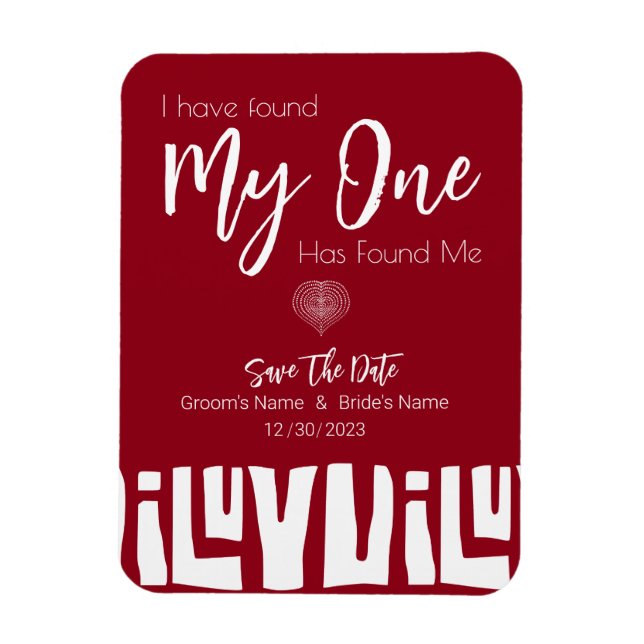 Magnet Flexible Mariage rouge et blanc d'Afrique tribale (Vertical)