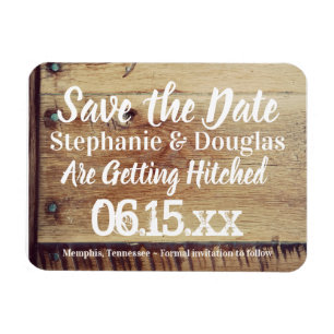 Magnet Flexible Mariage rustique Enregistrer la date Flexible Phot