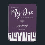 Magnet Flexible Mariage Tribal Africain De Plum Violet Enregistrer<br><div class="desc">Mariage Tribal Africain</div>