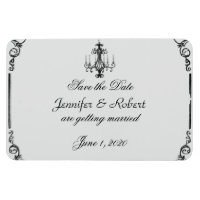 Mariage vintage de lustre Enregistrer la date