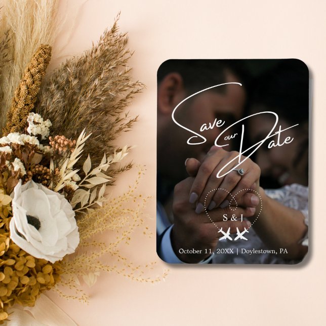 Magnet Flexible Mariage Voyage Avion Coeur Moderne Enregistrer La  (Créateur téléchargé)