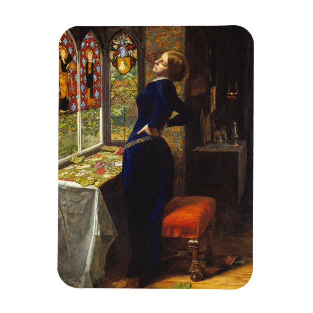 Magnet Flexible Mariana dans le Grange Humide John Everett Millais (Vertical)