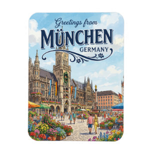 Magnet Flexible Marienplatz, Munich Allemagne