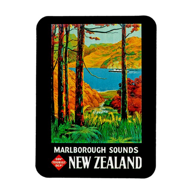 Magnet Flexible Marlborough Sounds Nouvelle-Zélande (Vertical)
