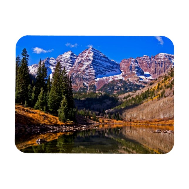 Magnet Flexible Maroon bells (Horizontal)