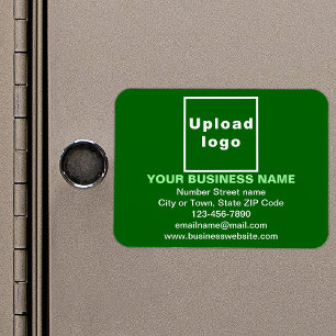 Magnet Flexible Marque d'entreprise sur le rectangle vert aimant f