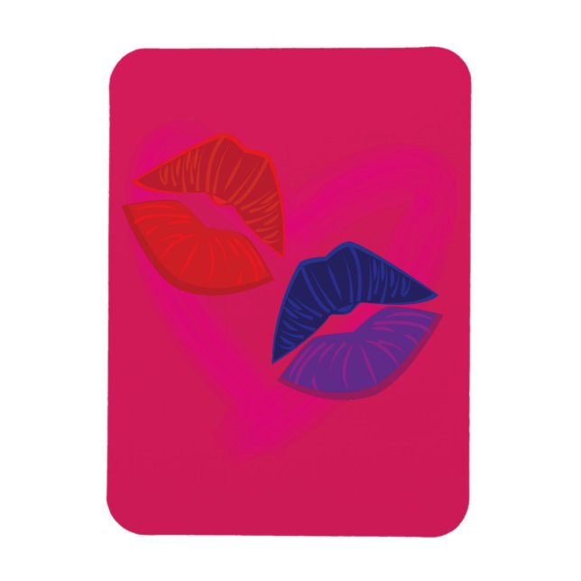 Magnet Flexible Marques de bisous (Vertical)