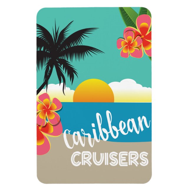 Magnet Flexible Marqueur de porte cabine de croisière des Caraïbes (Vertical)