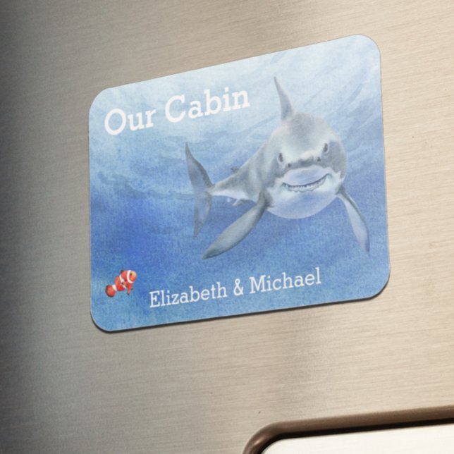 Magnet Flexible Marqueur de porte de cabine de croisière Requin (Créateur téléchargé)