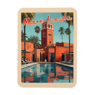 Magnet Flexible Marrakech Daydream - Voyage du milieu du siècle