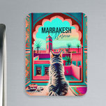 Magnet Flexible Marrakech Maroc Chat Voyage Tourisme Souvenir<br><div class="desc">Ce design est un chat A qui regarde par la fenêtre de Marrakech et qui représente la culture marocaine. Un cadeau idéal pour les amateurs de voyage et de tourisme dans le monde.</div>