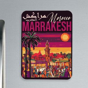 Magnet Flexible Marrakech Maroc souk Tourisme Voyage Souvenir