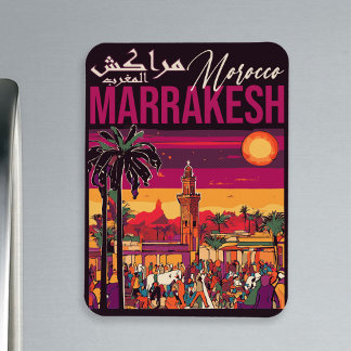Magnet Flexible Marrakech Maroc souk Tourisme Voyage Souvenir
