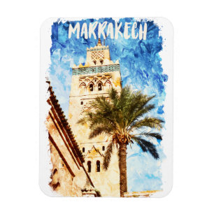 Magnet Flexible Marrakech Maroc Vintage voyage