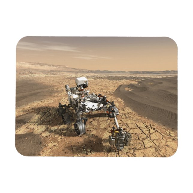 Magnet Flexible Mars 2020 Rover Sur La Surface De Mars. (Horizontal)