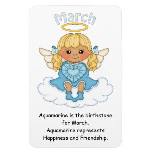 Magnet Flexible Mars Ange en Pierre d'anniversaire Blonde Premium