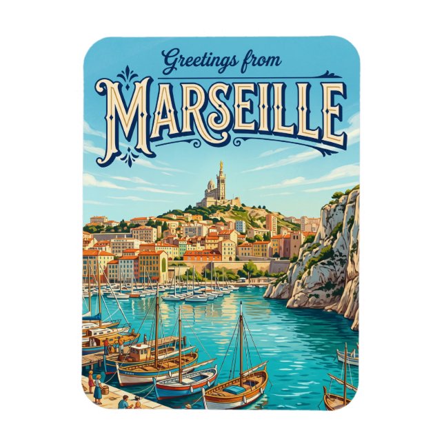 Magnet Flexible Marseille France (Vertical)