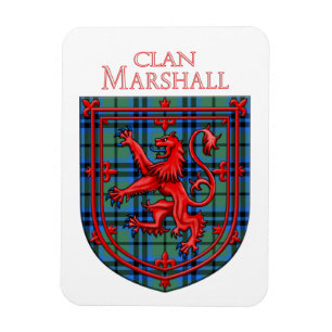 Magnet Flexible Marshall Tartan Scottish Plaid Lion Rampant